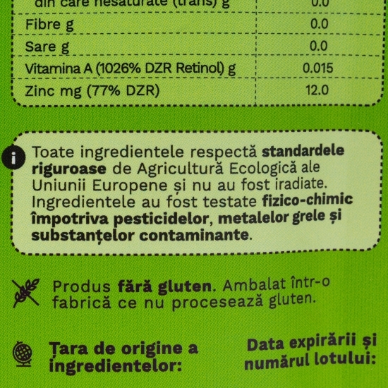 Chlorella, pulbere ecologică pură, 125g