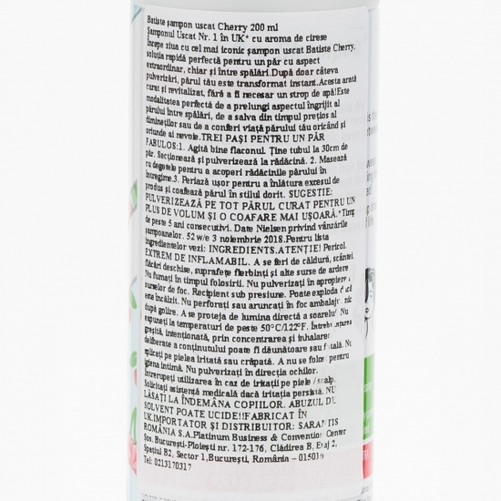 Șampon uscat Cherry 200ml