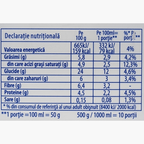 Înghețată de ciocolată, fără zahăr, 1l (500g)