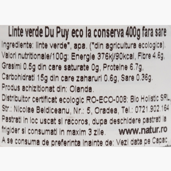 Linte verde Du Puy eco 400g