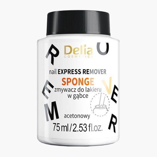 Dizolvant cu acetonă pentru lac de unghii, cu burete 75ml