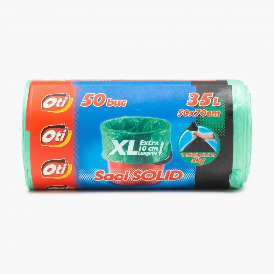Saci menajeri XL Solid 35l 50 buc