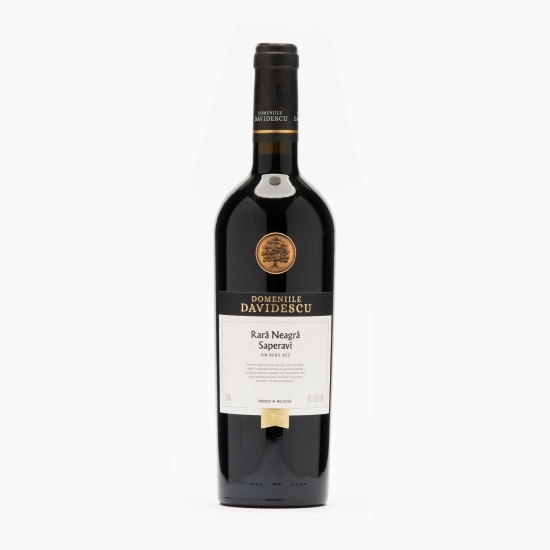Vin roșu sec Rară Neagră & Saperavi, 13.5%, 0.75l 