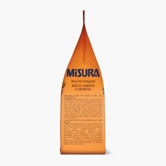 Biscuiți integrali cu dovleac, morcov și portocale 260g