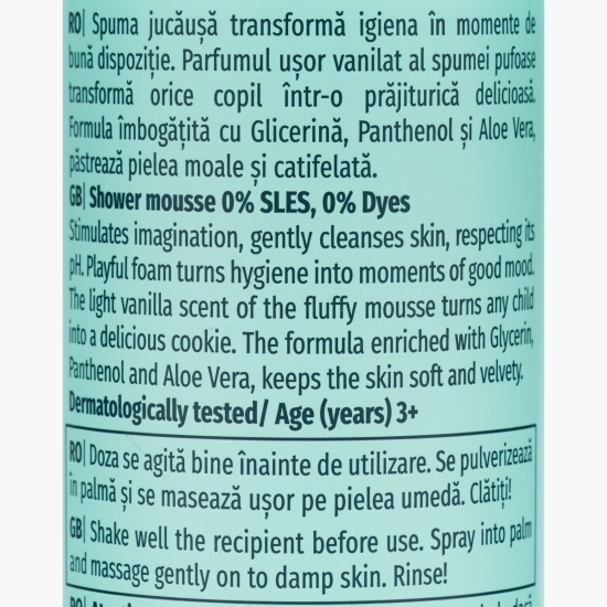 Spumă de duș pentru copii Vanilla Puffs 3+ ani, 200ml