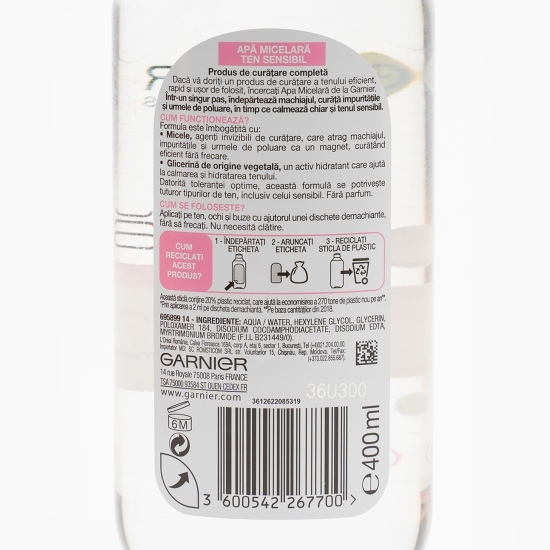 Apă micelară pentru ten sensibil 400ml