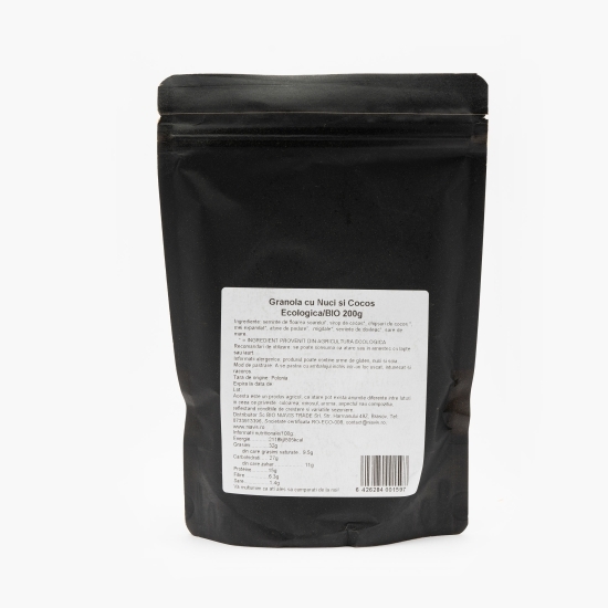 Granola cu nuci și cocos ecologică 200g