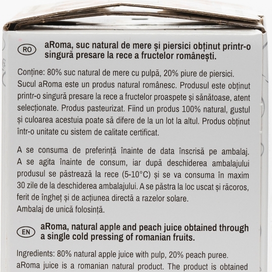 Suc natural de mere și piersici 3l