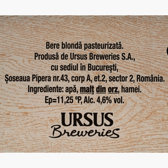 Bere blondă premium sticlă 6x0.33l (5+1)