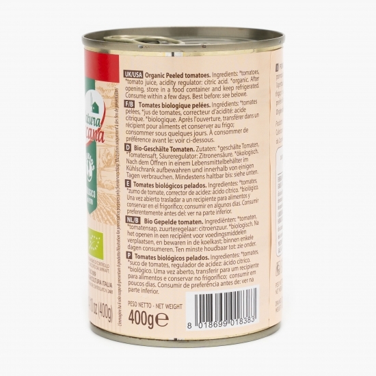 Roșii întregi decojite eco 400g