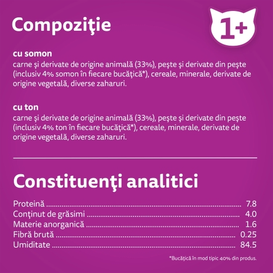 Hrană umedă pentru pisici adulte, 4x85g,  Preferate de pește în aspic