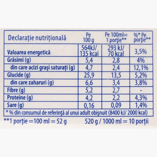Înghețată de pepene galben, fără zahăr, 1l (520g)