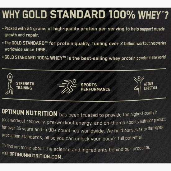 Proteine din zer 100% Whey Gold Standard, aromă ciocolată, 899g 