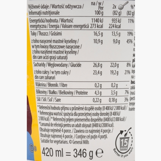 Înghețată cu bucăți de churros și sos Dulce de Leche, 420ml (346g) 