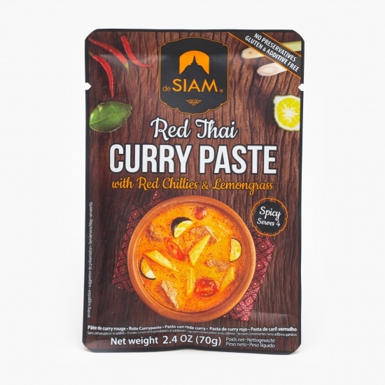 Pastă curry roșu, Red Thai 70g