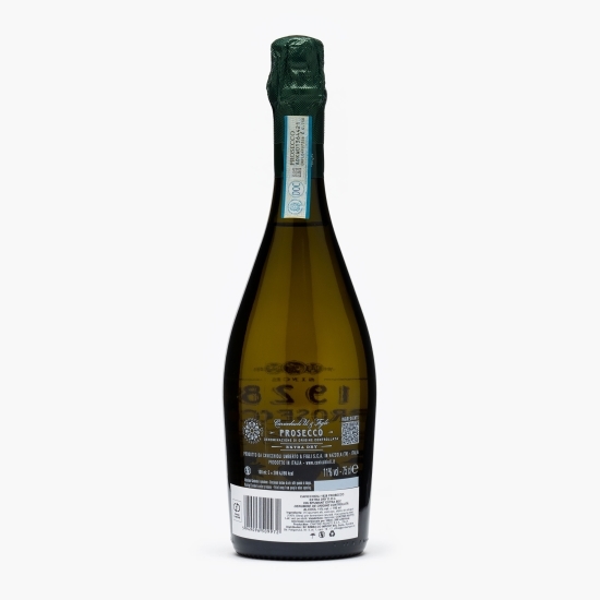 Vin spumant alb extra sec Prosecco DOC, 11%, 0.75l