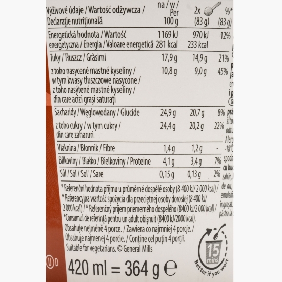 Înghețată cu ciocolată și macaron, 420ml (364g)