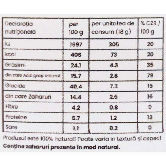 Biscuiți de ovăz cu miere, alune de pădure, cocos și mere, fără zahăr 120g