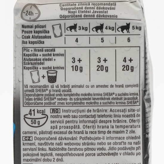 Hrană umedă pentru pisici adulte, 6x50g, cu somon, ton și păstrăv