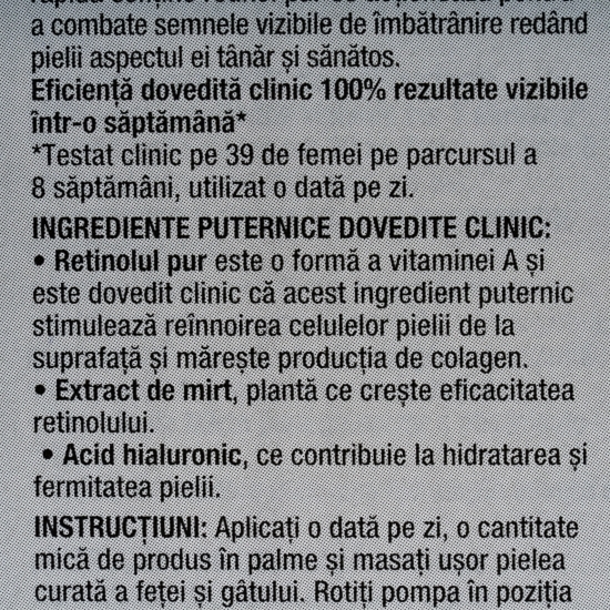 Cremă pentru față anti-îmbătrânire Retinol Boost 50ml