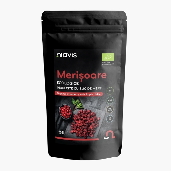 Merișoare confiate ecologice 125g