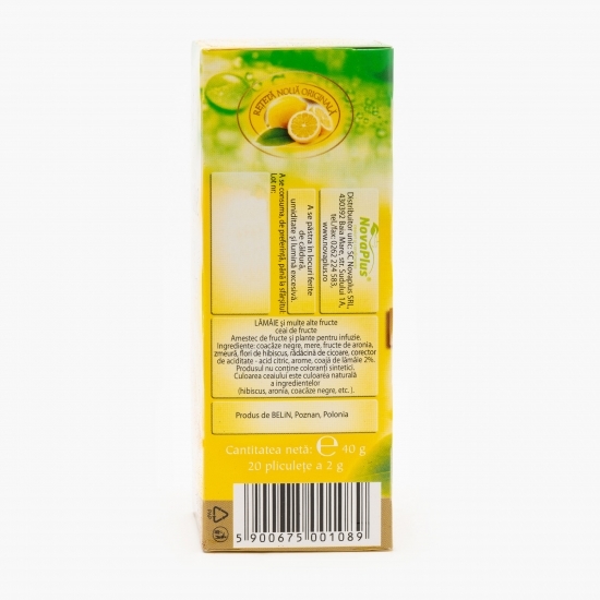 Ceai aromă lămâie și alte fructe 20 plicuri