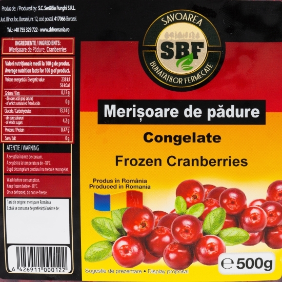 Merișoare de pădure 500g