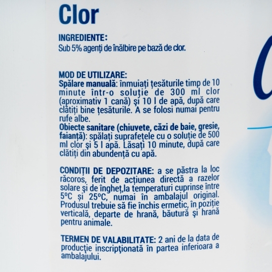 Clor înălbitor lichid , 2l