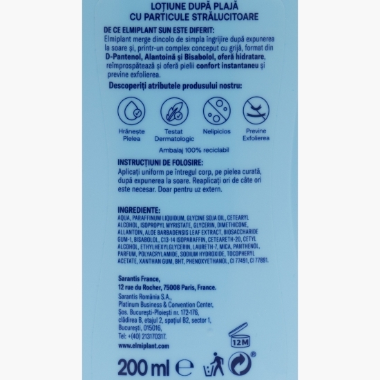 Loțiune după plajă strălucitoare, 200ml