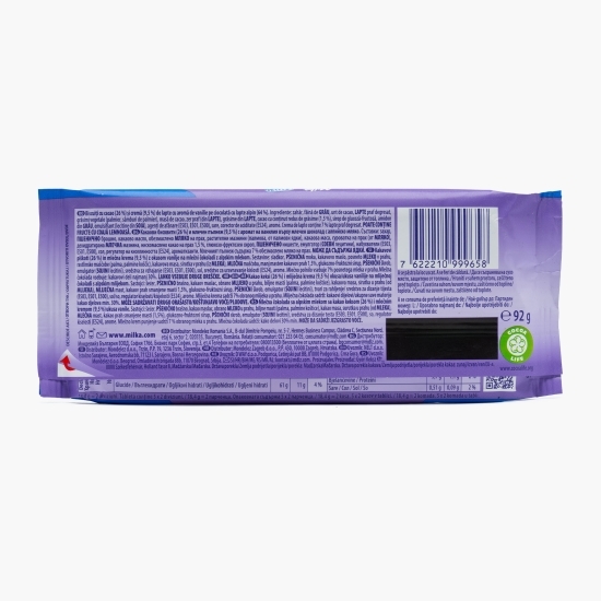 Ciocolată sandwich cu lapte și biscuiți Oreo 92g