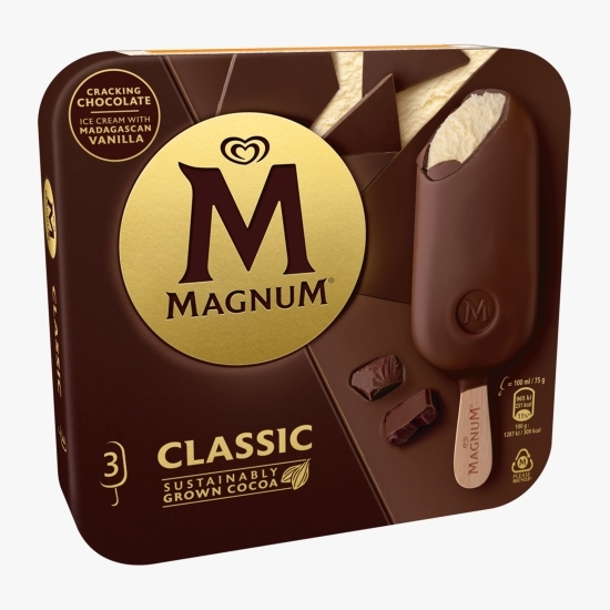 Înghețată cu vanilie Classic, 3x100ml (3x75g)