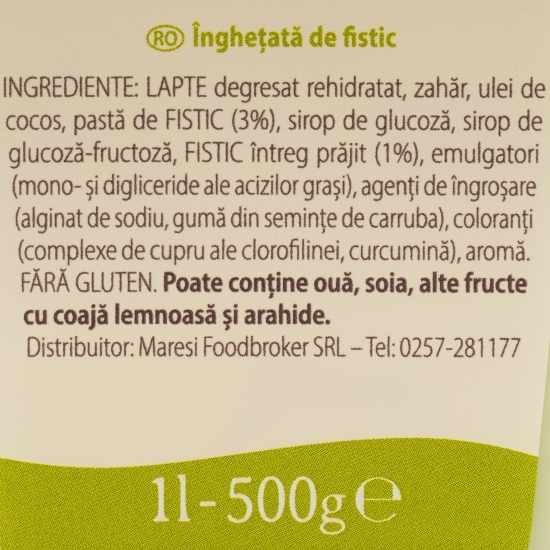 Înghețată fistic 1l (500g)