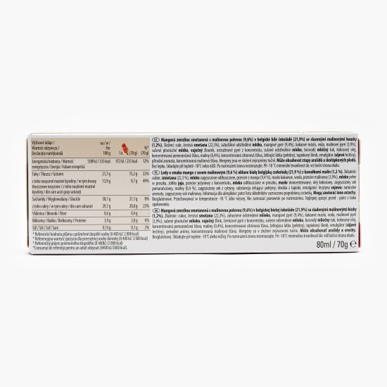 Înghețată stick cu mango și zmeură, 80ml (70g)
