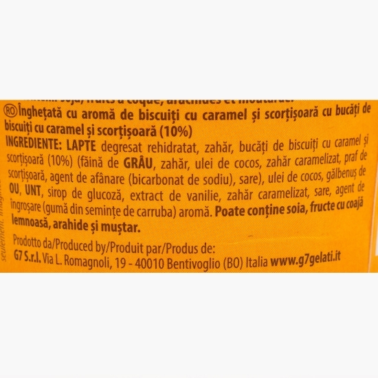 Înghețată cu biscuiți, caramel și scorțișoară, 500ml (300g)
