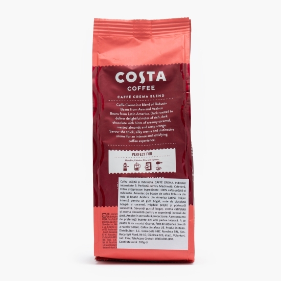  Crema 200g, cafea prăjită și măcinată 