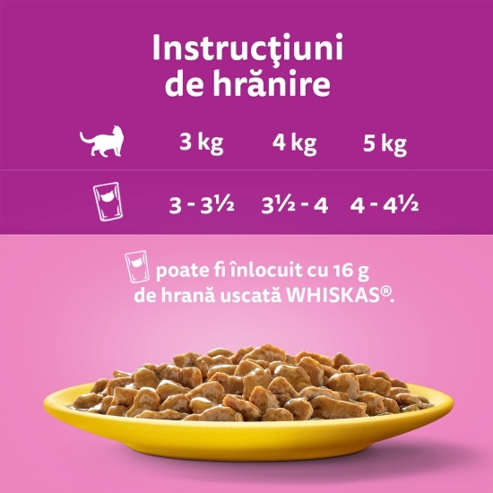 Hrană umedă pentru pisici adulte, 12x85g, cu carne de pasăre în sos 