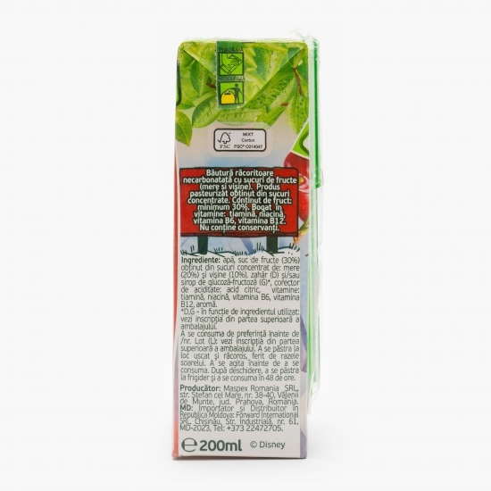Băutură necarbonatată cu suc de vişine&mere 0.2l