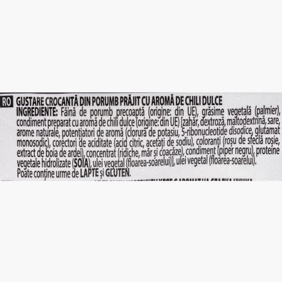Snacks din porumb cu aromă de chili dulce Dragon Sweet Chilli, 55g