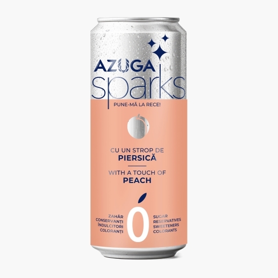 Apă carbogazoasă Sparks, cu extract natural de piersică, 0.33l