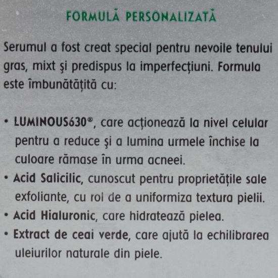 Serum Luminous630 anti-pete pigmentare cauzate de acnee 30ml