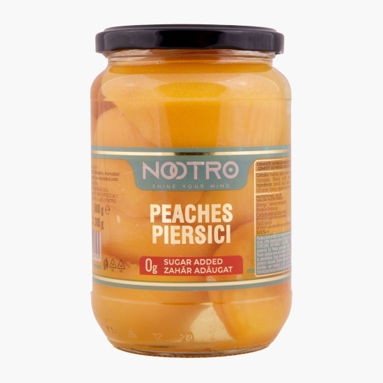 Compot de piersici jumătăți, fără zahăr adăugat, 680g