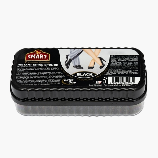 Burete silicon pentru încălțăminte,  super luciu, extra size, negru