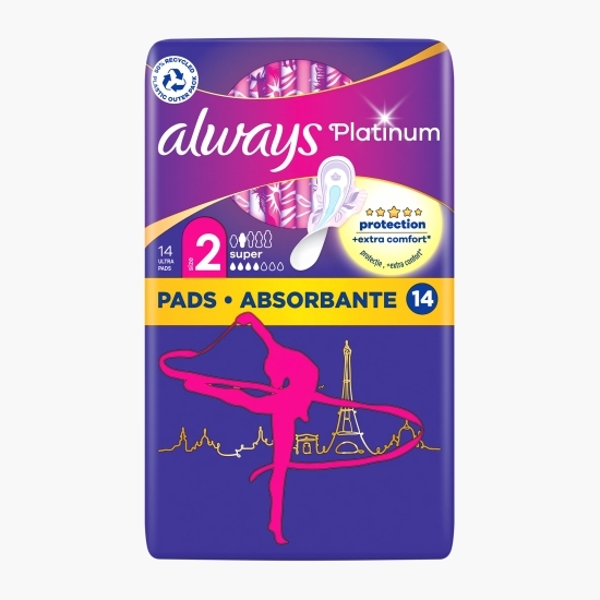 Absorbante Platinum Super 14 buc