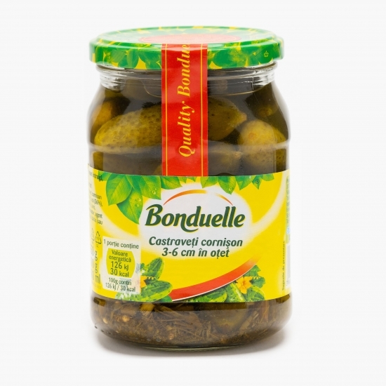 Castraveți cornișon 3-6 cm în oțet 550g