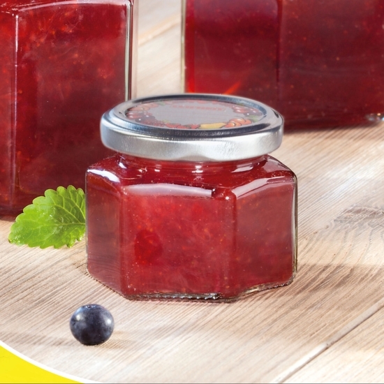 Borcan din sticlă hexagonal 106ml