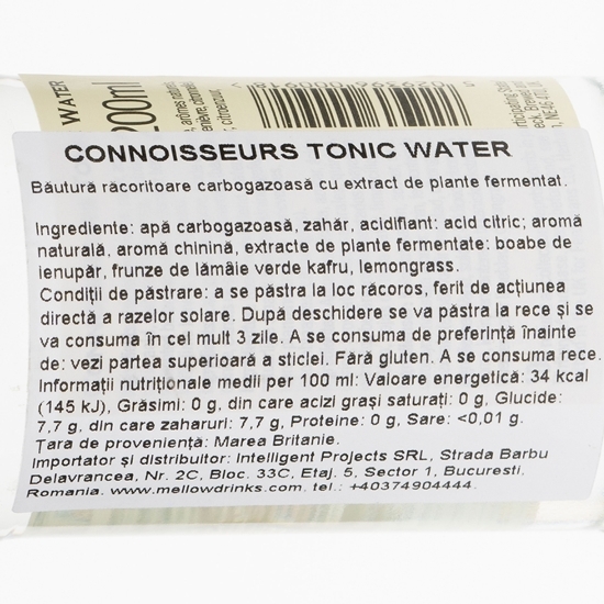 Băutură carbogazoasă Connisseurs Tonic Water 0.2l