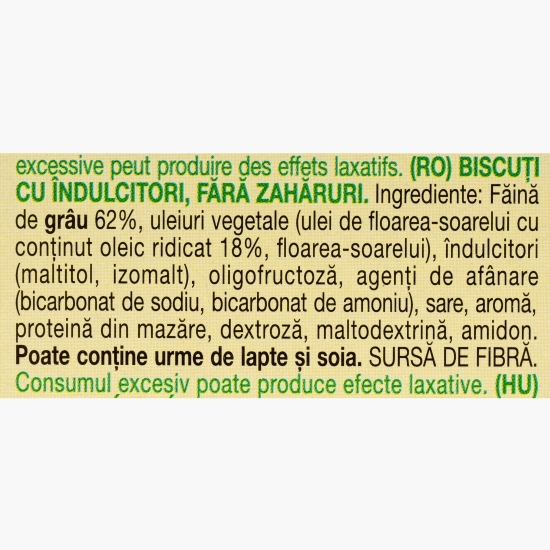 Biscuiți cu îndulcitori, fără zaharuri 330g