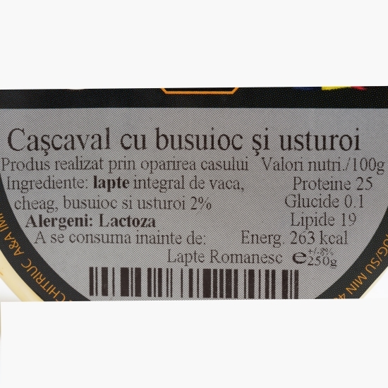 Cașcaval cu busuioc și usturoi 250g