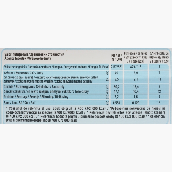 Batoane B-ready cu cremă de ciocolată și alune 2x22g