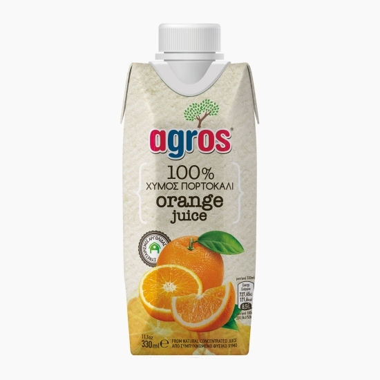 Suc portocale 100%, fără zahăr adăugat 330ml